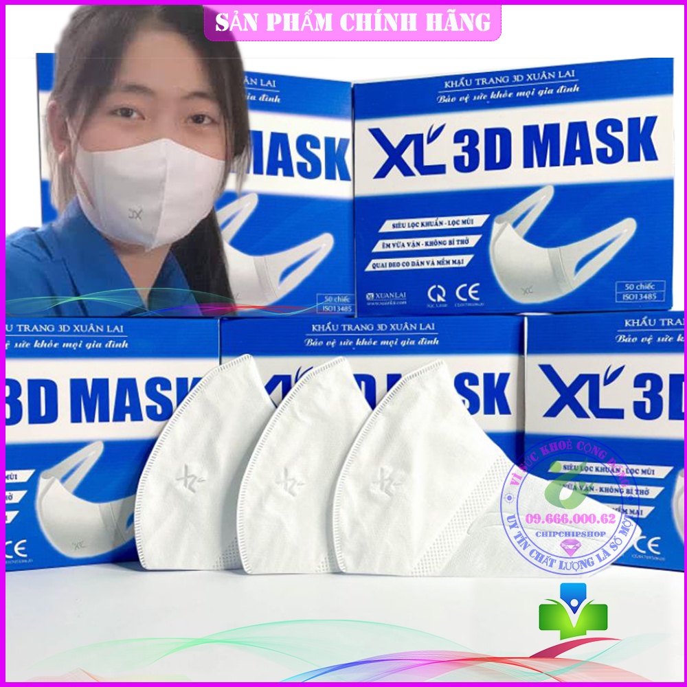 Khẩu Trang 3D MASK Công Nghệ dập Nhật Bản Xuân Lai XL, Masuji, Monji, Unicharm, Duy Khánh . Kháng khuẩn chống bụi mịn 3D