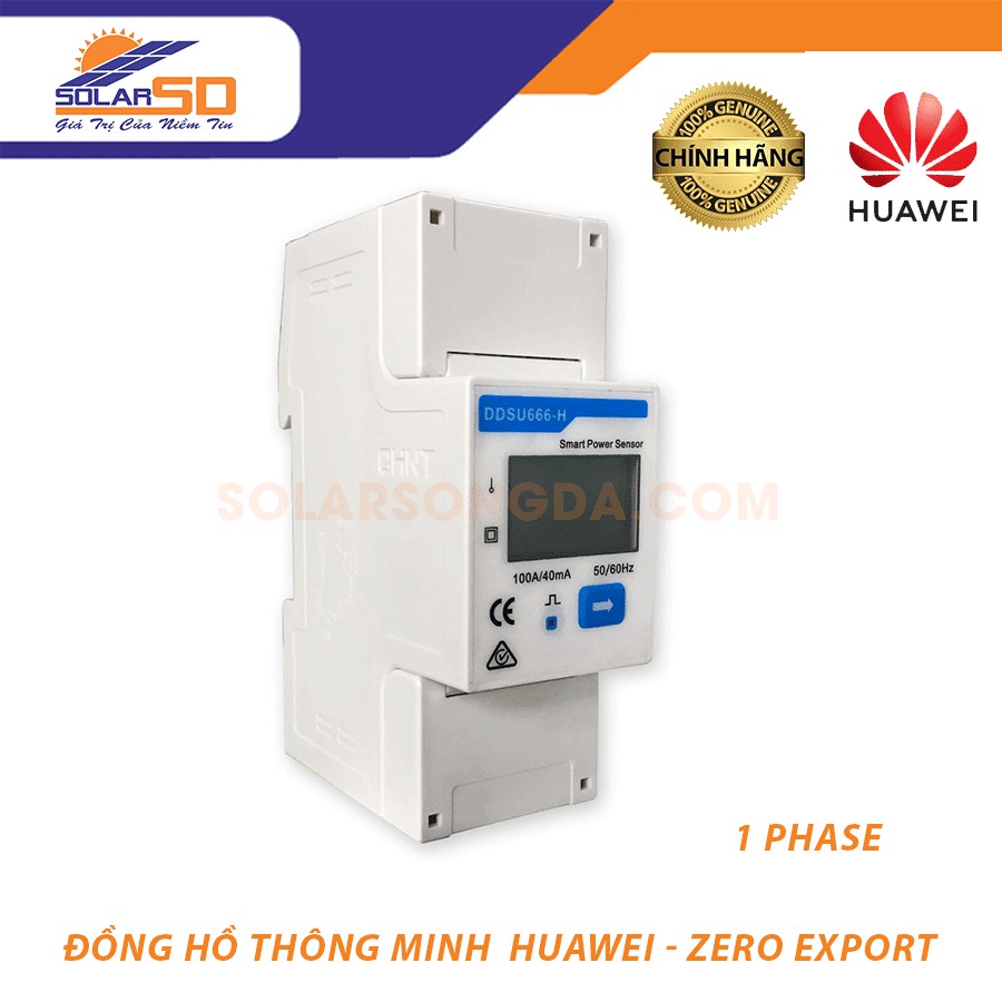 Đồng hồ thông minh Huawei - điện mặt trời Zero Export chống phát ngược - Solar Sông Đà, chính hãng, có CO/CQ