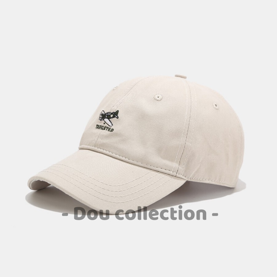 [Nowship2h] Mũ Lưỡi Trai (Nón Kết) Unisex Thiêu Logo Máy Bay Targeted - Chất Liệu Cotton - Mã NV025