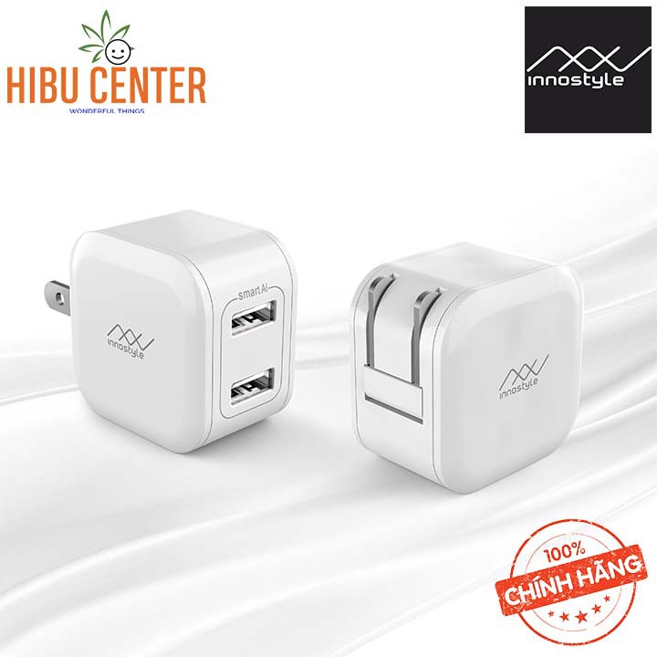 [Nhỏ Gọn] Sạc Innostyle Minigo 2 USB-A 12W Smart Charging AI ICI2SA - Follow HIBUCENTER Giảm 5%