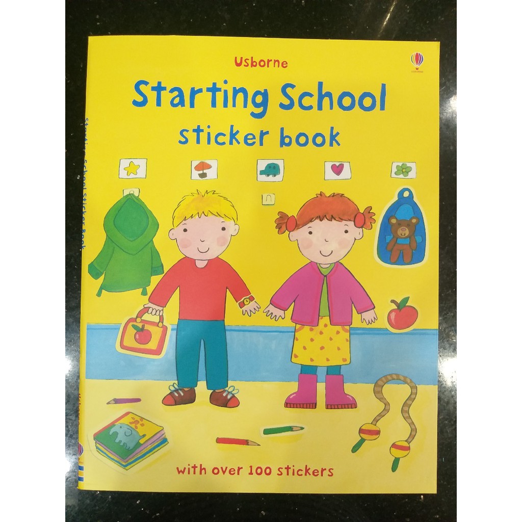 Bộ nhập - Usborne sticker book - Starting School