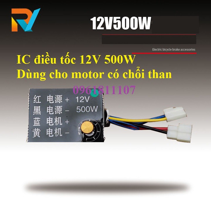 bộ điều tốc 12v 24V 500w cho motor có chổi than