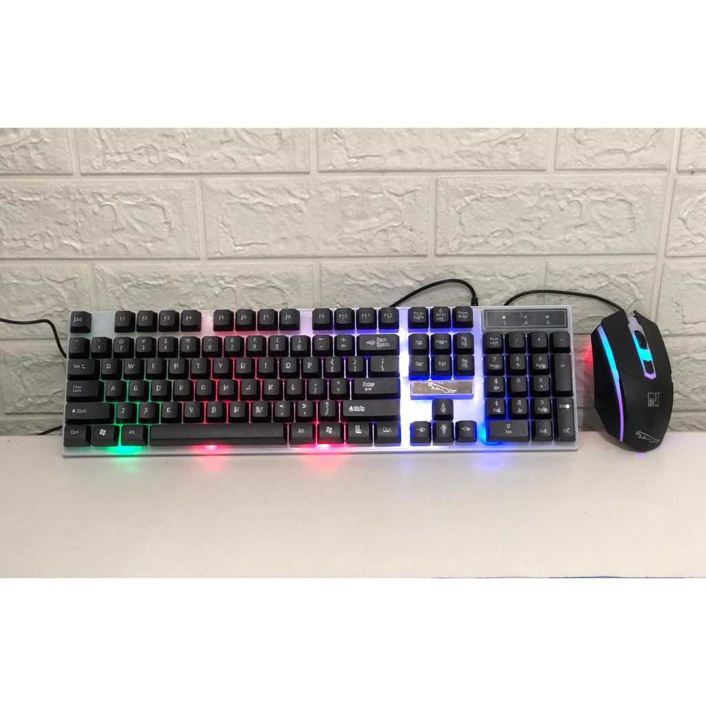 [Combo] Bàn phím giả cơ Led RGB + Chuột Gaming G21 - Chuyên Game Có đèn LED 7 màu - Cho máy tính, laptop [ BH 12 tháng ]