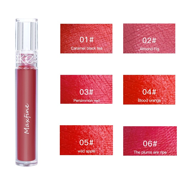 Son Bóng Lì MAXFINE Lâu Trôi Dưỡng Môi Quyến Rũ Velvet Lip Gloss