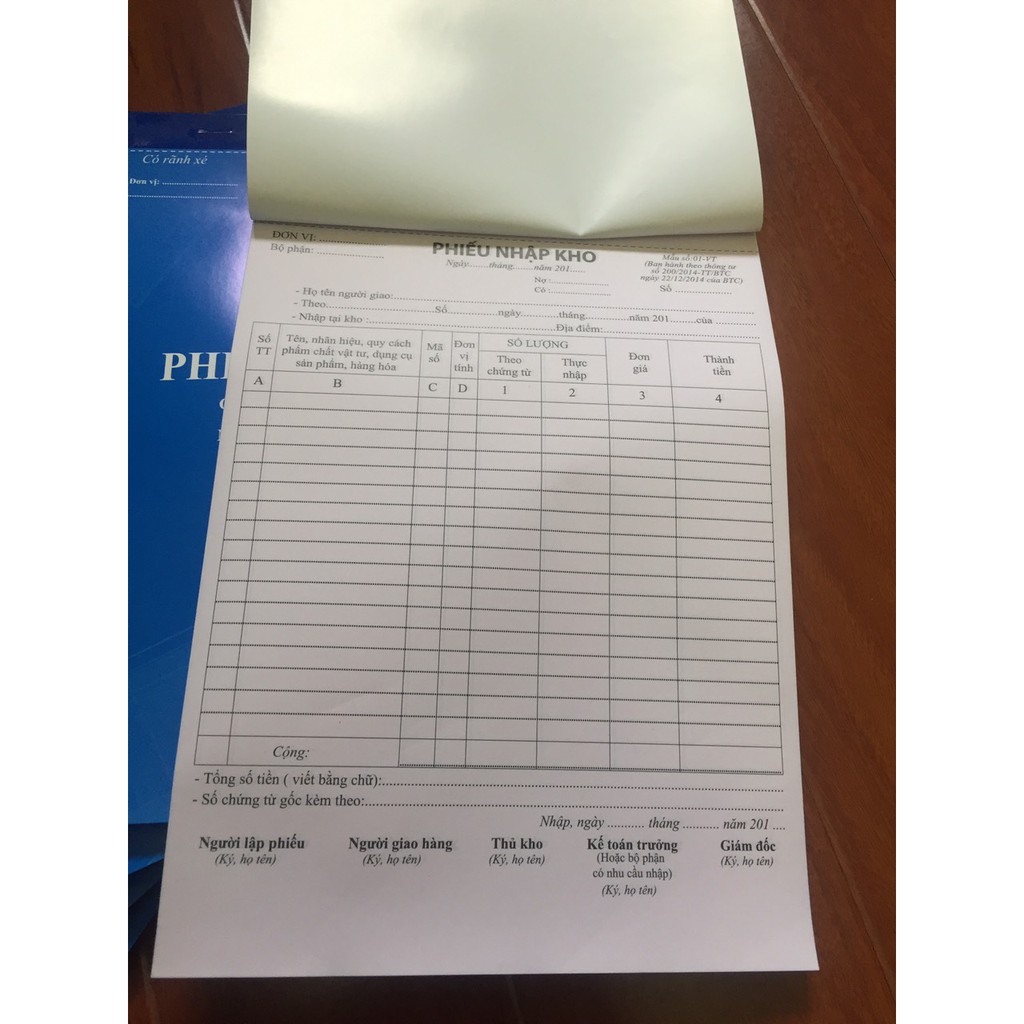 Phiếu nhập kho 2 liên A4 100 tờ | BigBuy360 - bigbuy360.vn