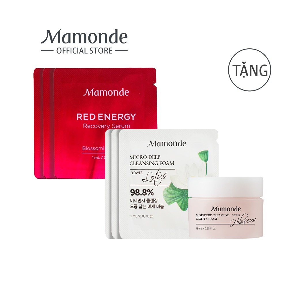 [HB GIFT] Bộ sản phẩm làm sạch và dưỡng ẩm da Mamonde