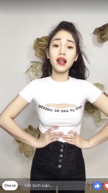 Áo thun wave up xẻ ngực cực sexy