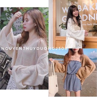 [Ảnh thật/Săn]Áo cardigan khoác mỏng đi biển