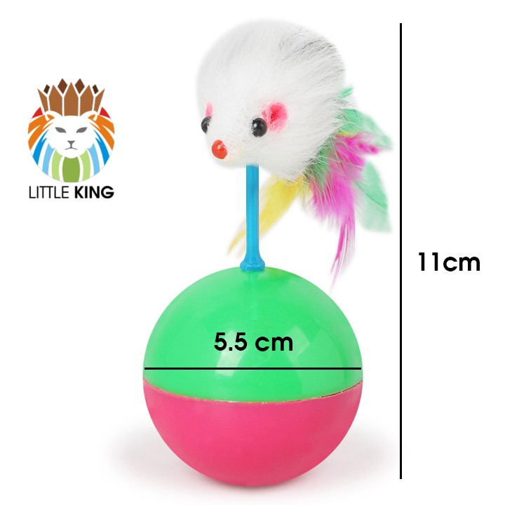 Đồ chơi Bóng chuột lật đật cho chó mèo, thú cưng Little King pet shop