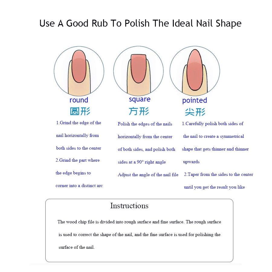 Cây Dũa Móng Tay Hai Mặt 100 / 180 Grit