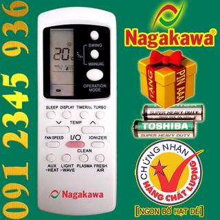 Mua Remote Điều khiển Điều hòa Máy lạnh Nagakawa  HÀNG ĐẸP . (Mẫu số 2)