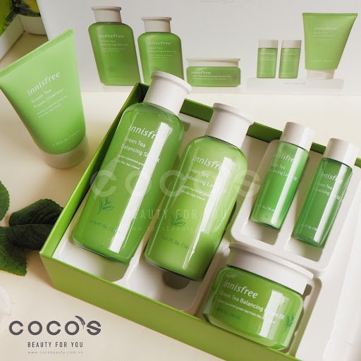 Bộ mỹ phẩm chăm sóc da trà xanh Innisfrees