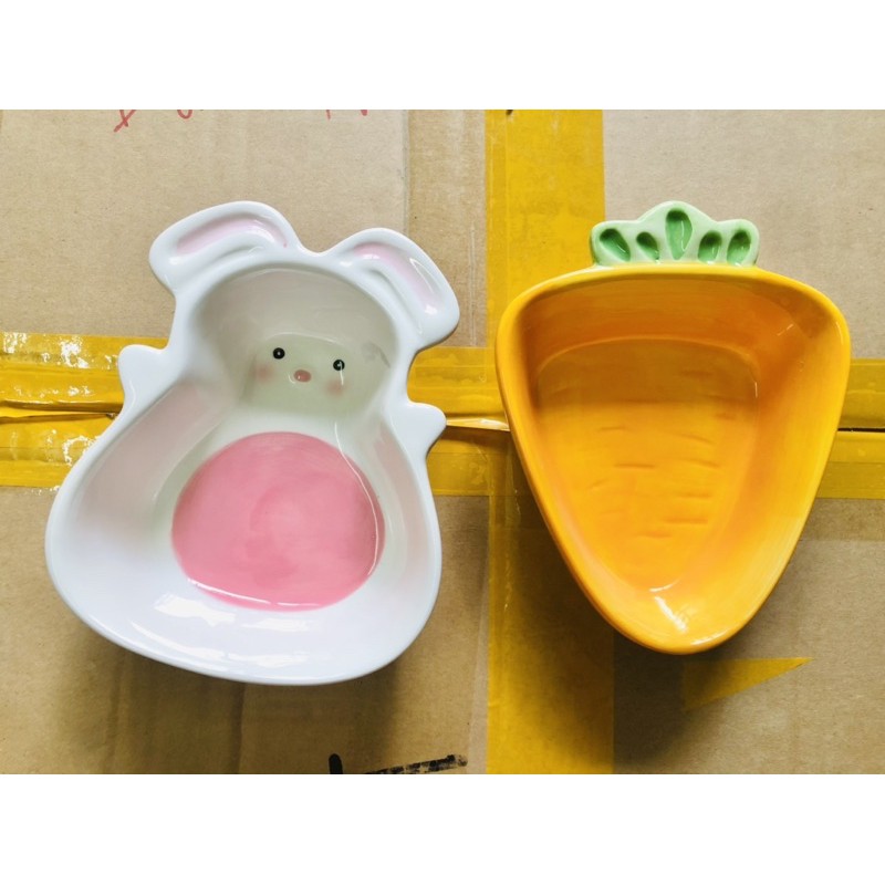 Bát sứ thỏ , Bát sứ cà rốt; Heo, Mèo 180-200ml