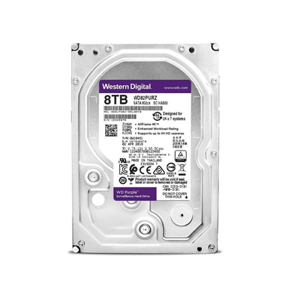 Ổ Cứng HDD Western Digital Purple 3.5 inch Sata 3 Chính Hãng Bảo Hành 3 năm