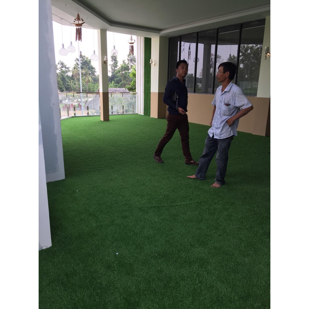 Thảm cỏ 2cm sân vườn ,cỏ nhân tạo cỏ trang trí. kích thước 1m x 1m.Nhận thi công