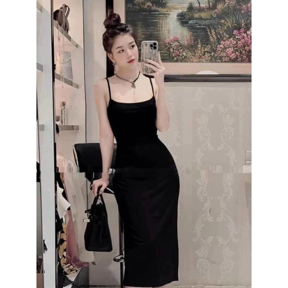 Váy maxi 2 dây dáng dài mã 12