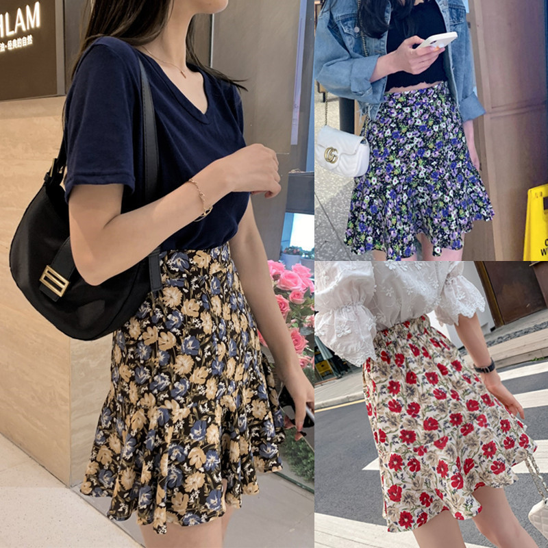 Chân Váy Voan In Hoa Xinh Xắn Thời Trang Dành Cho Nữ