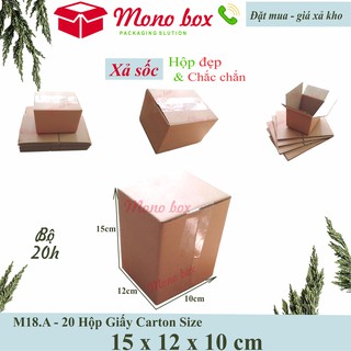 Bộ 20 Thùng Giấy Hộp Carton 15x12x10 cm