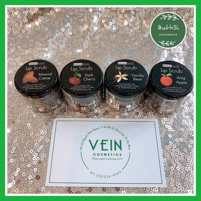 [CHÍNH HÃNG]_Tẩy da chết môi Beauty Treats Lip Scrub - 4 mùi