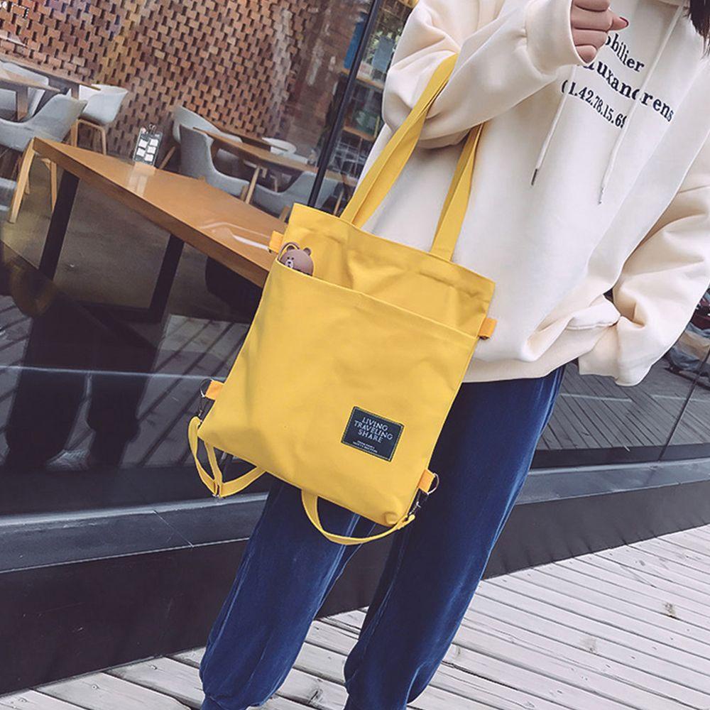 Túi Đeo Vai Vải Canvas Nhỏ Nhắn Dễ Thương Phong Cách Hàn Quốc