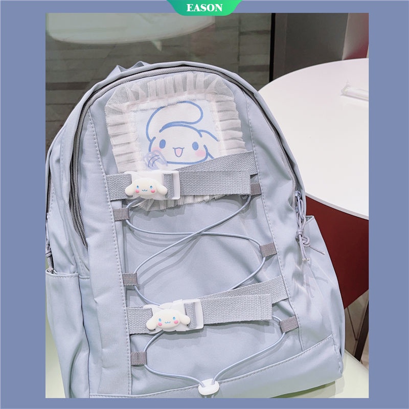Sanrios Anime KawaiiInsins Cinnamoroll Fashion Waterproof Women Backpack Teenager Girl Kawaii BookBag Laptop Rucksack Cute Student School Bag Mochila Female