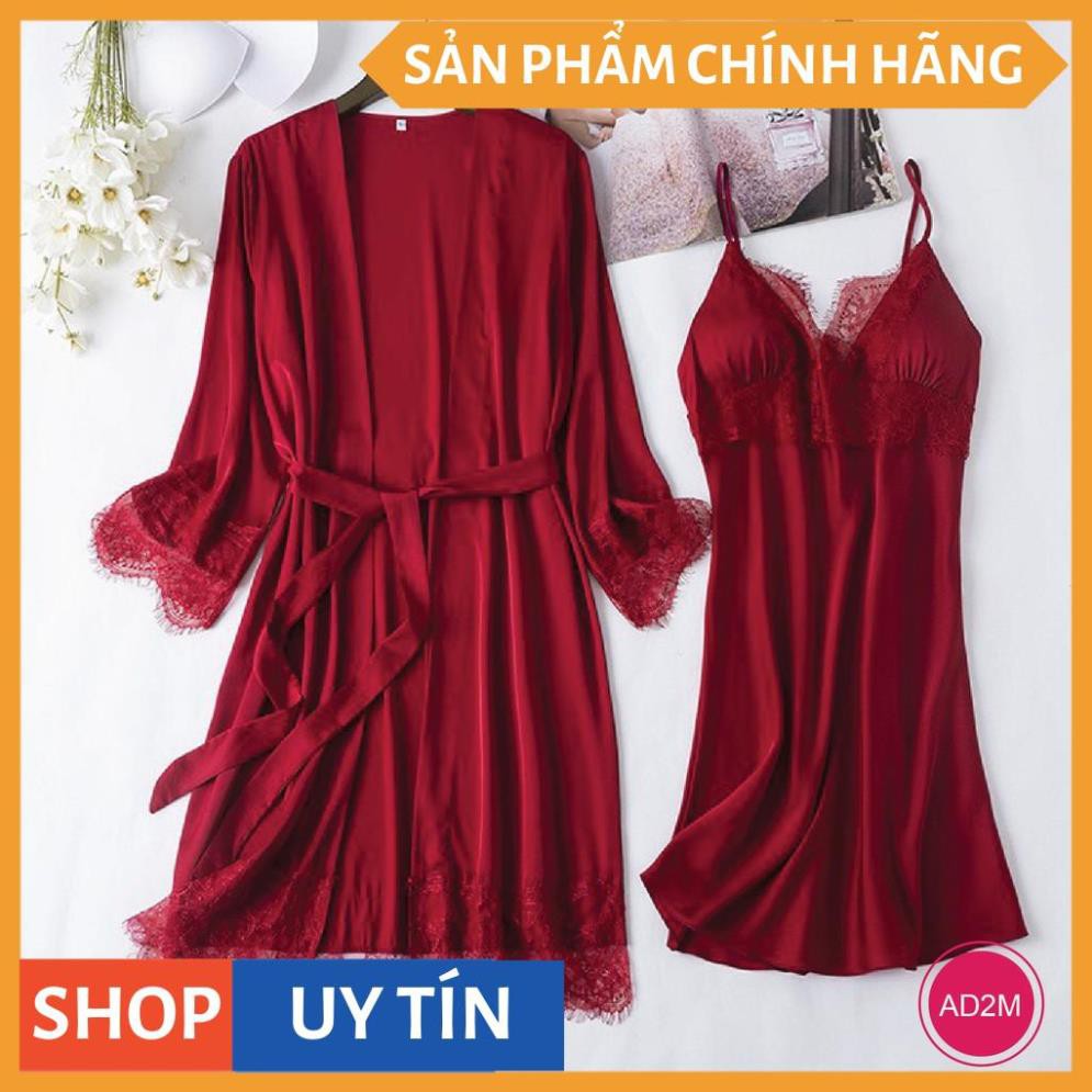 Sét choàng ngủ 2 món, Áo + Váy chất lụa satin cao cấp Xavia - AD2 | WebRaoVat - webraovat.net.vn