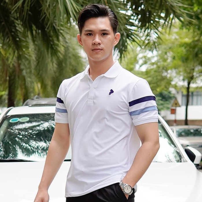 Áo polo nam phối màu POLITE big size 3xl 90kg thoải mái, áo thun nam TheBasic