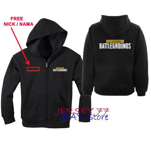 Áo Khoác Hoodie Có Khóa Kéo Họa Tiết Game Pubg