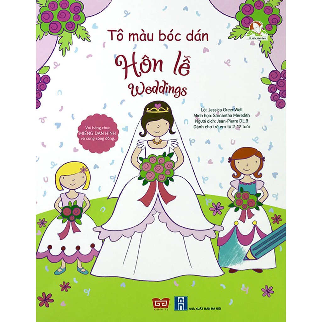 Sách - Tô màu bóc dán - Bộ 7 quyển, lẻ tuỳ chọn (Phần 2)