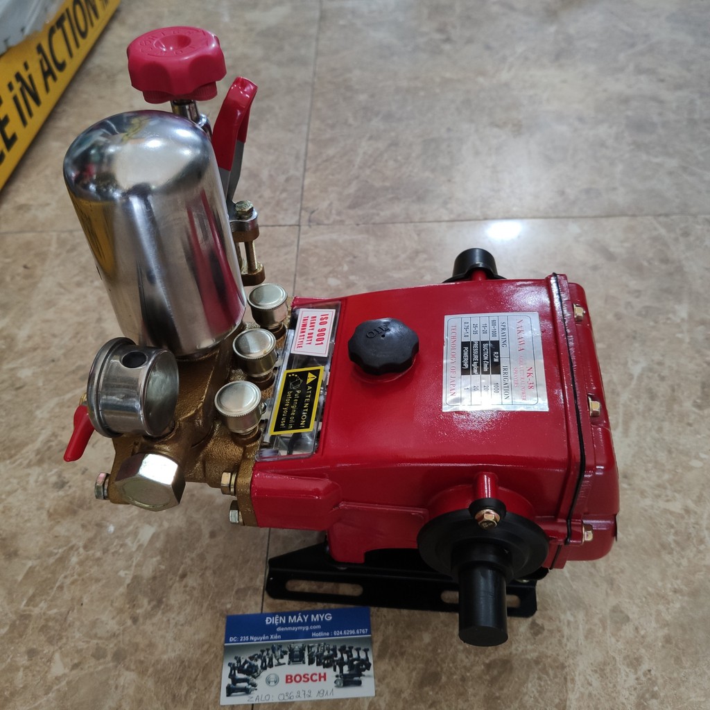 Đầu rửa xe Nakawa 1HP NK 38 chính hãng - Đầu máy rửa xe cao áp 1Hp NK38