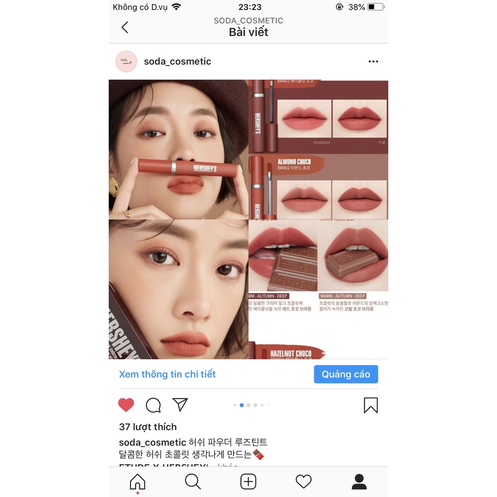 SON KEM LỲ 𝗛𝗘𝗥𝗦𝗛𝗘𝗬'S 𝗣𝗢𝗪𝗗𝗘𝗥 𝗥𝗢𝗨𝗚𝗘 𝗧𝗜𝗡𝗧 | Thế Giới Skin Care