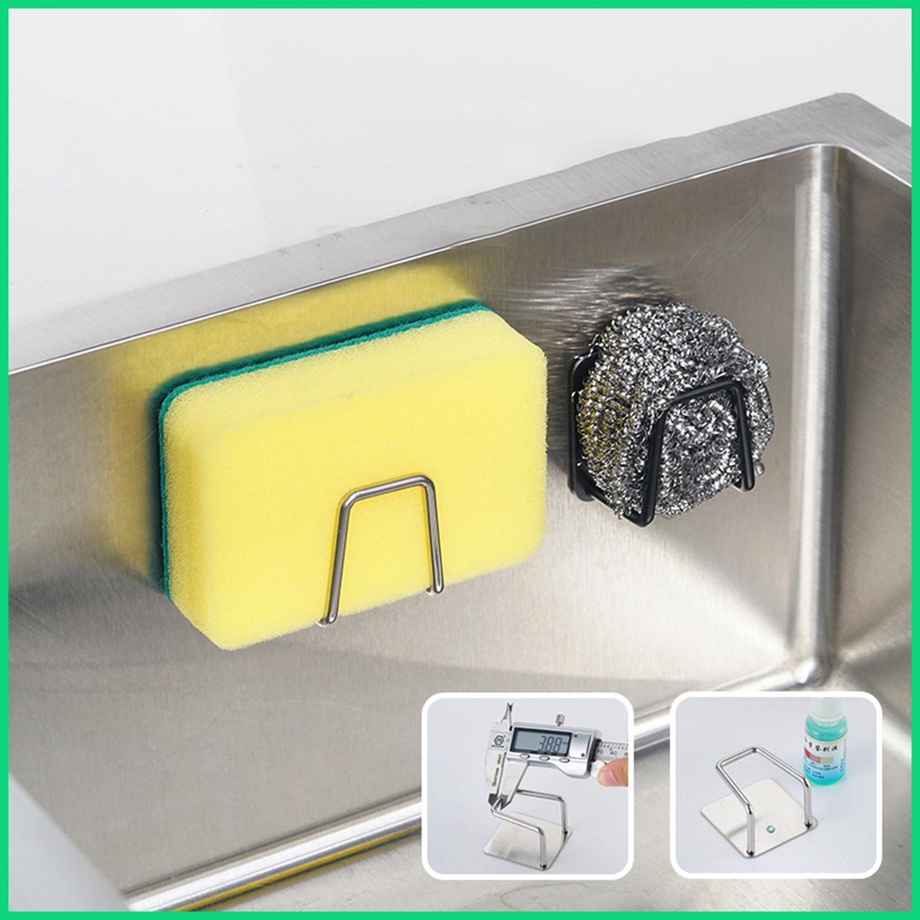 Set 4 Giá Đỡ Bọt Biển Rửa Chén Gắn Tường Chắc Chắn &amp; Thông Gió Mạnh Cho Bồn Rửa Nhà Bếp
