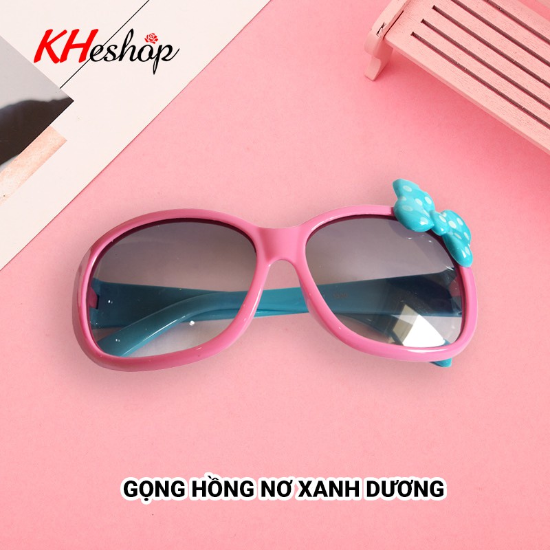 kính mắt thời trang hình nơ siêu xinh cho bé từ 2-9 tuổi, chống nắng chống bụi chống tia UV400- mã sp 1330