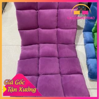 Ghế Lười Tựa Lưng Tatami 5 Cấp Độ Nhiều Màu Chất Liệu Nhung Dày Mềm Mịn Tạo Sự Êm Ái Thoải Mái