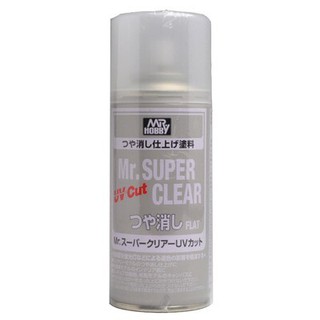 Bình sơn xịt bảo vệ mô hình Gundam topcoat UV Cut MRHOBBY mờ B523 Nhật Bản