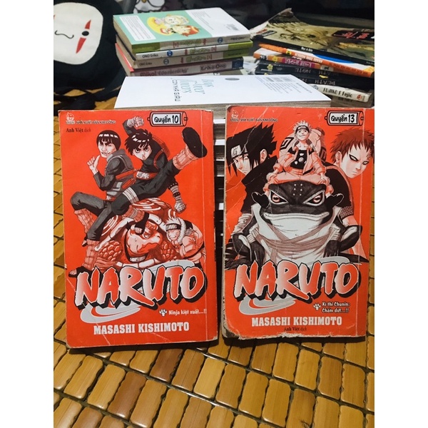 2 Cuốn Naruto Bìa Đỏ Tập 10+13