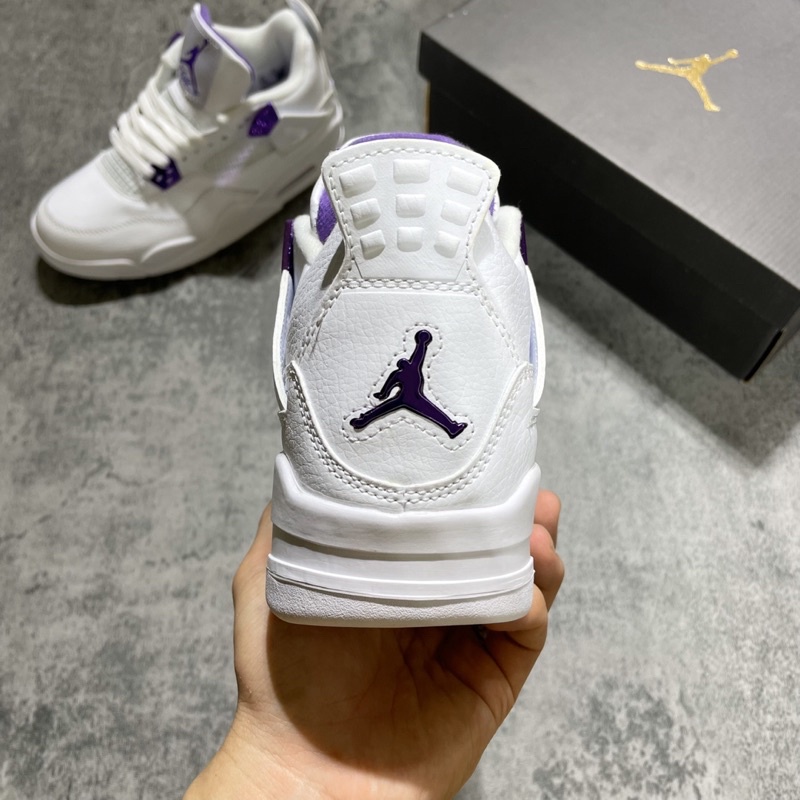 GIÀY JD4 RETRO METALLIC PURPLE TRẮNG TÍM LAI AU