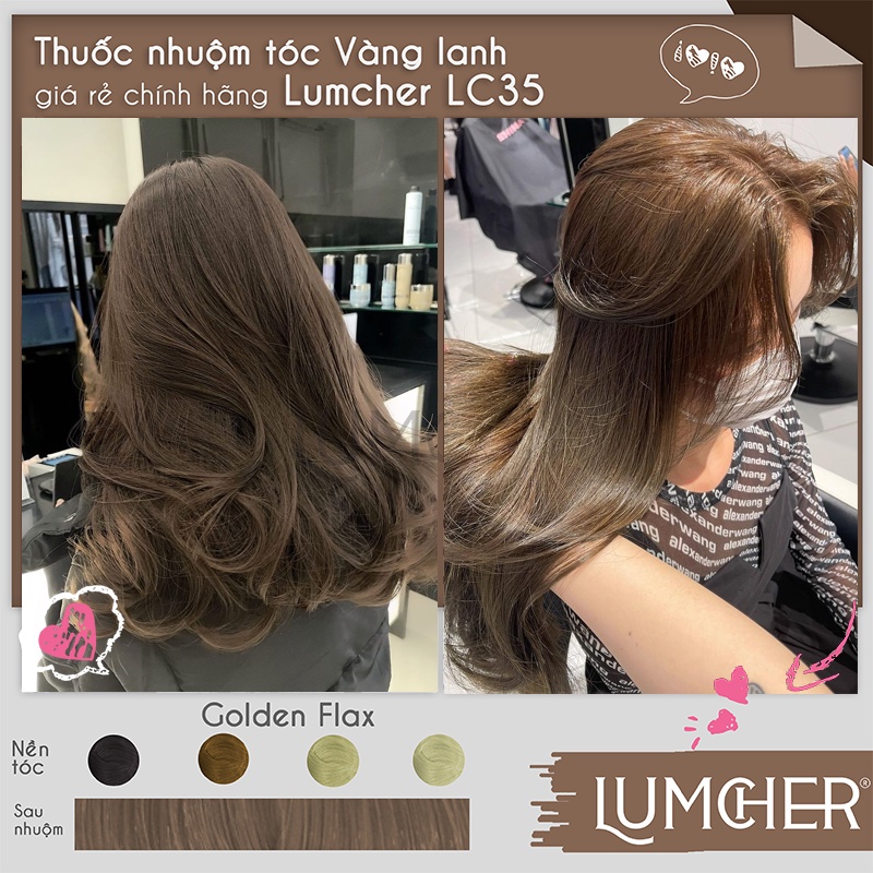 Thuốc nhuộm tóc Vàng Lanh giá rẻ chính hãng Lumcher LC35