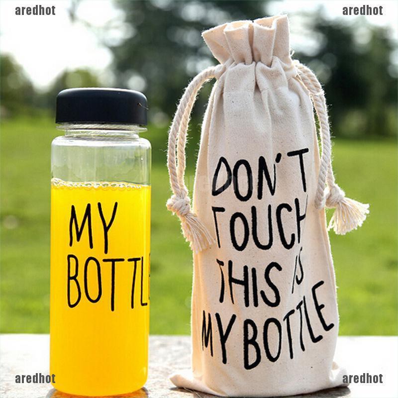 Bình Nước 500ml Họa Tiết Chữ In Độc Đáo