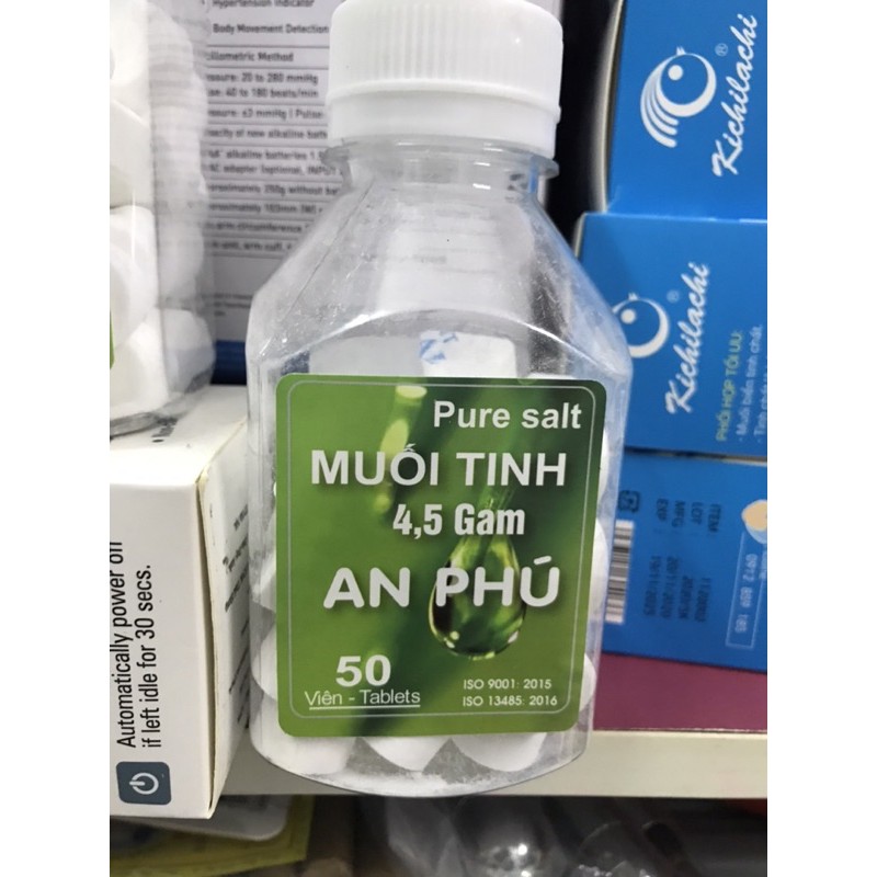 Viên muối tinh An Phú 4,5gram( lọ 50 viên)