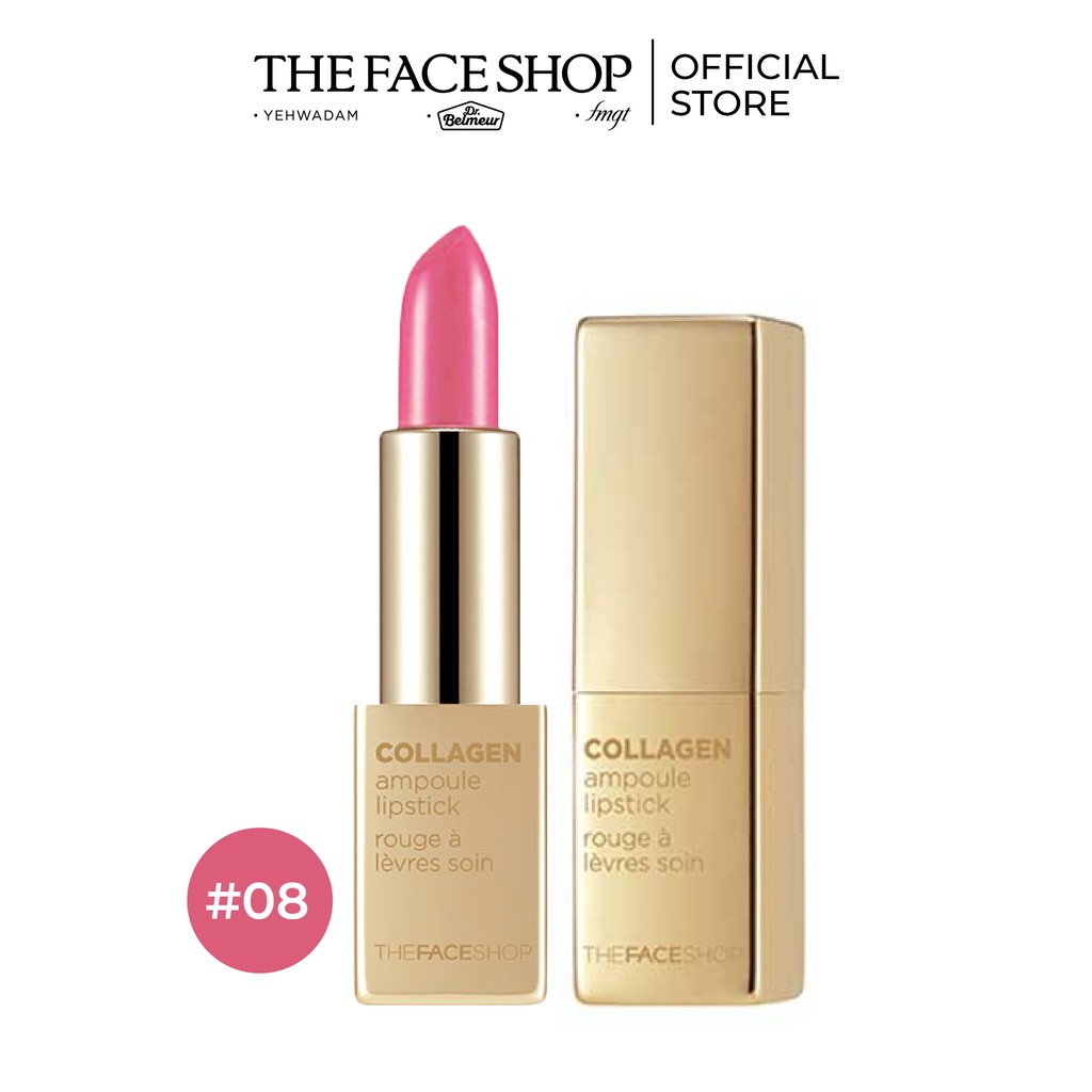 Son Thỏi TheFaceShop Collagen Ampoule Lipstick 3.5G