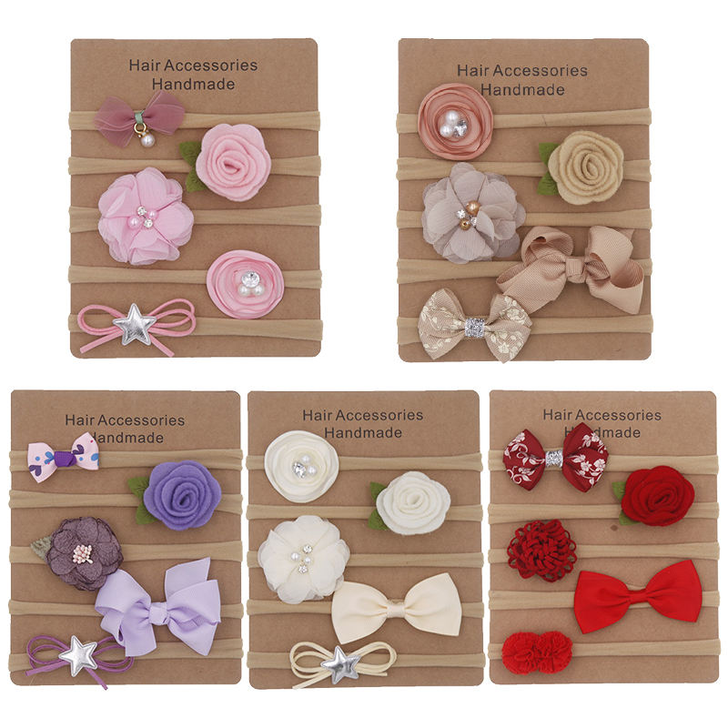 Set 5 Băng Đô Hình Dáng Đa Dạng Dễ Thương Dành Cho Bé Gái