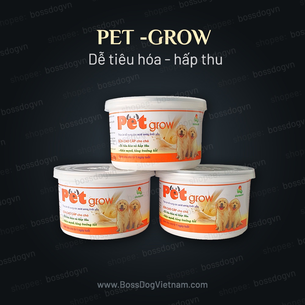 Pet-grow sữa bột cao cấp chó con - phù hợp cún từ 1 ngày tuổi | BossDog