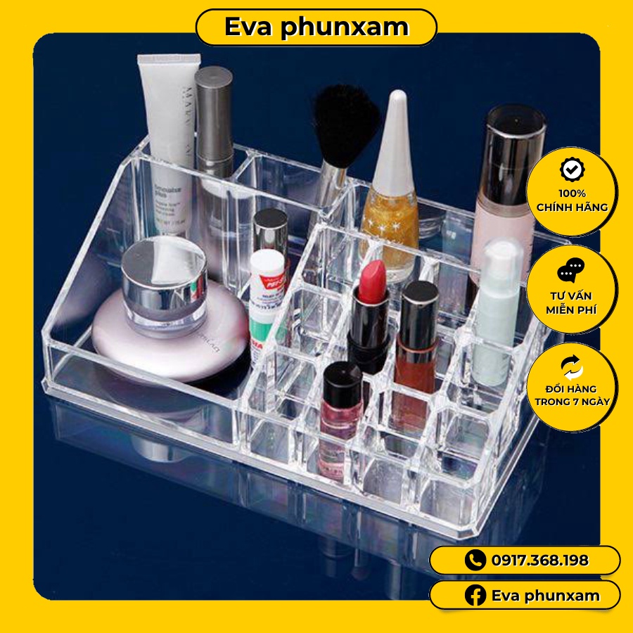 Khay Son Trong Suốt / Kệ Mỹ Phẩm Trong Suốt .Khay Son Meka