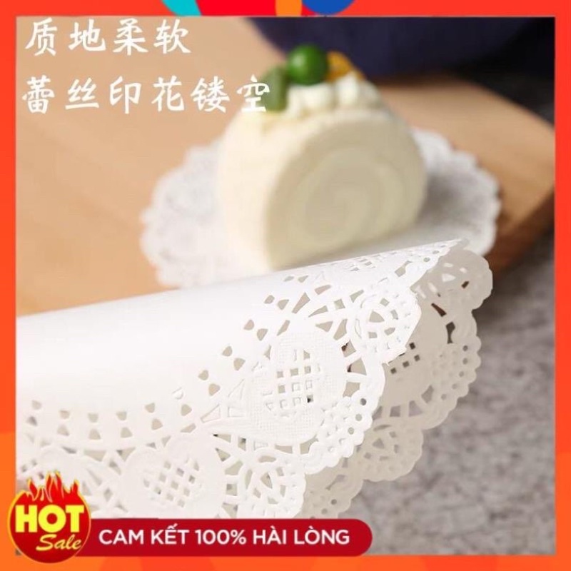 Giấy Thấm Dầu Đồ Ăn, Hút Dầu Mỡ Hoạ Tiết Hoa Văn Đục Lỗ Tập 140 Tờ, An Toàn Cho Sức Khỏe [GDDT]