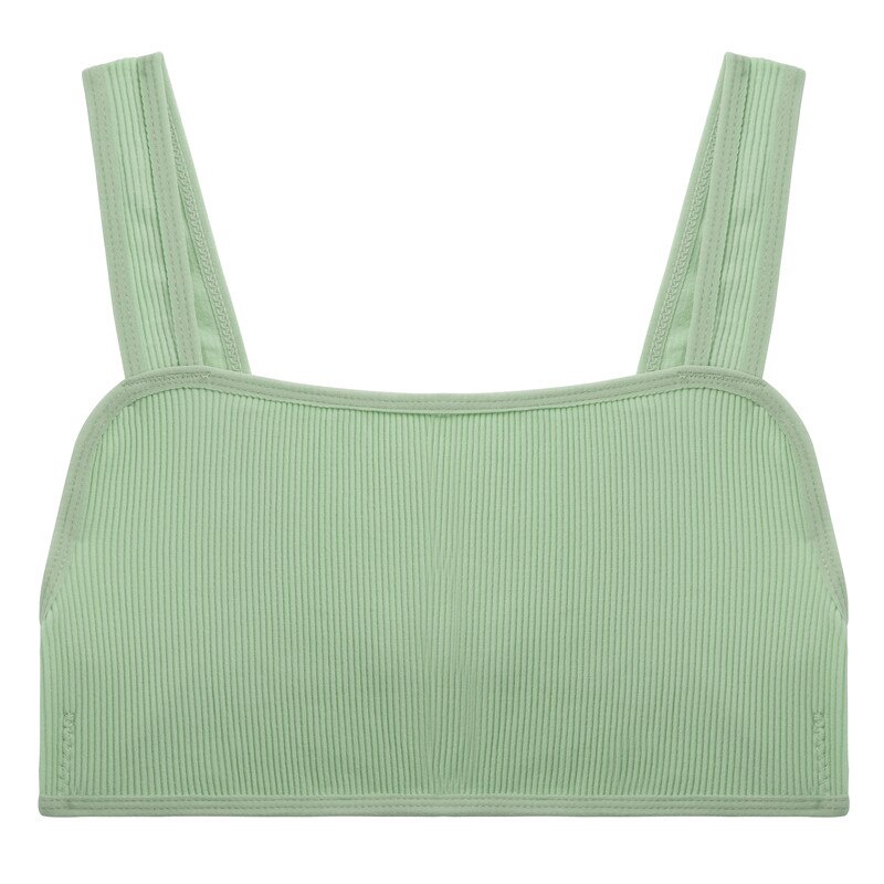 Áo Lót Không Viền Dây Vai Bản Rộng Chất Liệu Mềm Mại Thời Trang Cho Nữ 2021