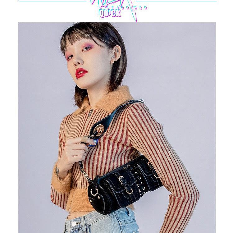 Túi Đeo Dưới Cánh Tay Y2K Thắt Dây Kiểu Retro Dễ Thương Cho Nữ