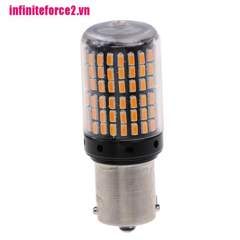 Set 2 Đèn Tín Hiệu Màu Vàng 1156 1095 1141 P21W Ba15S 7506 Led 3014 Chuyên Dụng