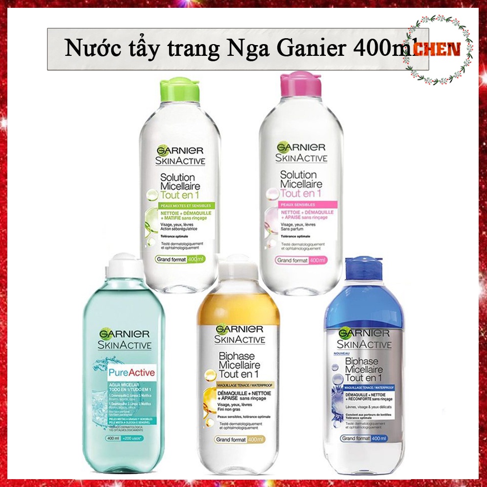 Nước tẩy trang Nga Ganier 400ml