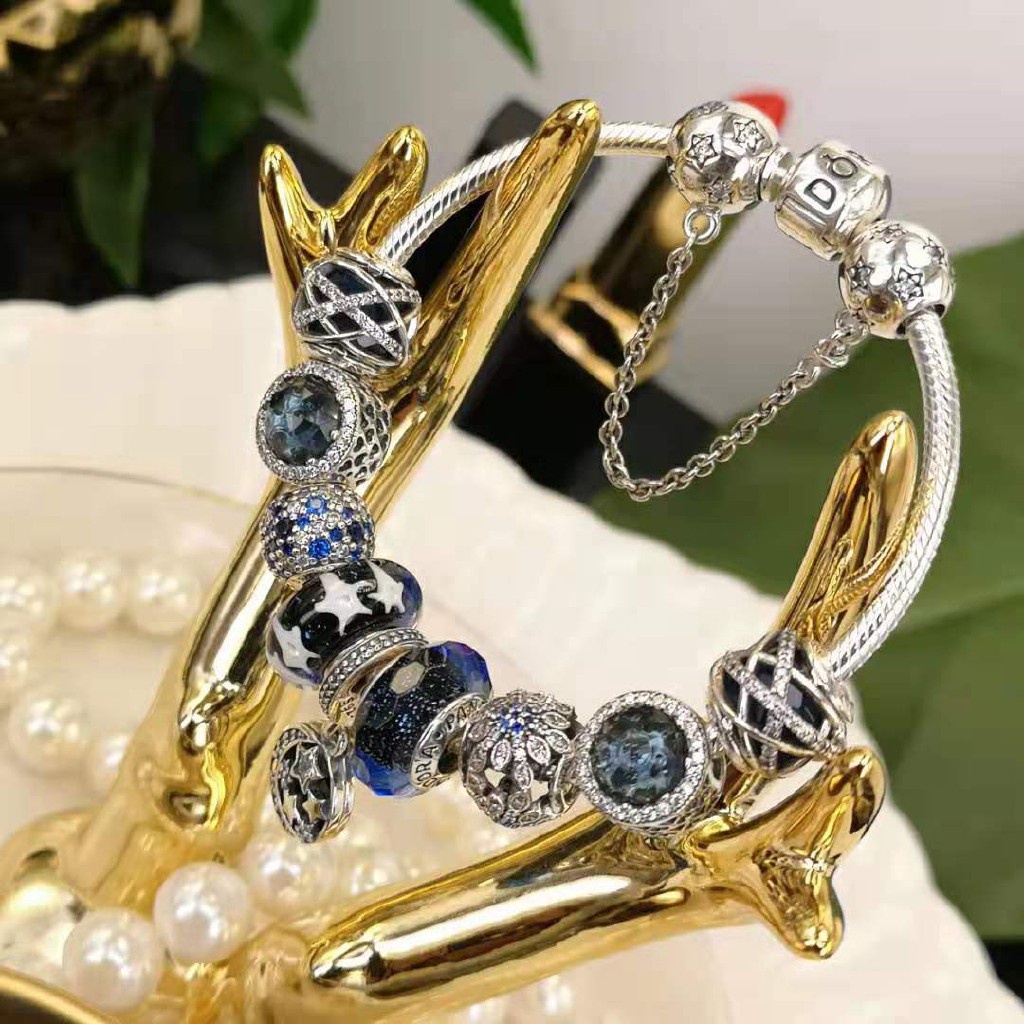 PANDORA Bộ Vòng Tay Trang Trí Ngôi Sao / Chấm Bi bstz145 AAs031 #66 CI686 Cửa Hàng HG3YT566R5